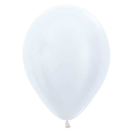 Ballons ronds 12inch (30cm) - Pearl White -  405 R12405 Sempertex France
