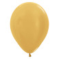 Ballons ronds 12" (30cm) or métallique (Metallic Gold 570) – 50 Pcs