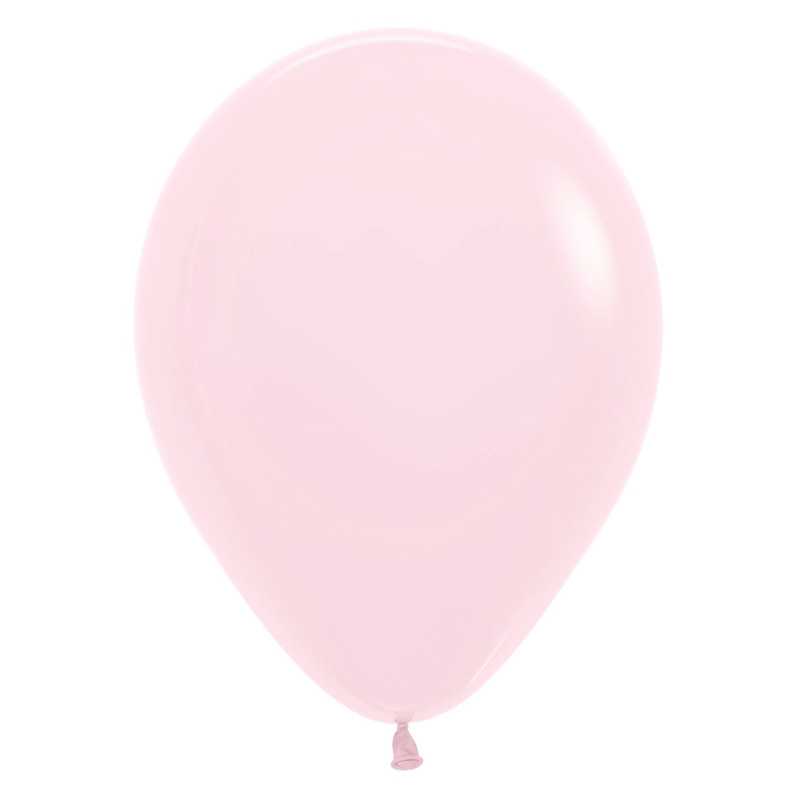 Round balloons 12" (30cm) matte pastel pink (Pastel Matte Pink 609) – 50 Pcs Round balloons 12" (30cm) matte pastel pink (Pastel Matte Pink 609) – 50 Pcs