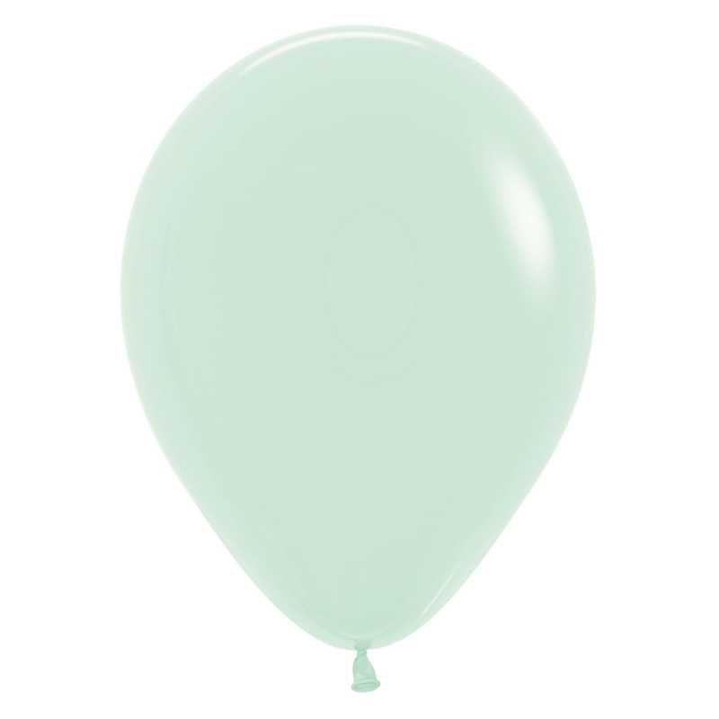 Round balloons 12" (30cm) matte pastel green (Pastel Matte Green 630) – 50 Pcs Round balloons 12" (30cm) matte pastel green (Pastel Matte Green 630) – 50 Pcs