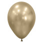 Ballons ronds 12" (30cm) or clair soyeux (Silk Gold Dust 870) – 50 Pcs