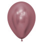 Ballons ronds 12" (30cm) rose chromé (Reflex Pink 909) – 50 Pcs