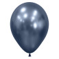 Round balloons 12" (30cm) midnight blue chrome (Reflex Galaxy Blue 944) – 50 Pcs