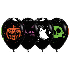 Ballons imprimés Happy Halloween Friends -  Expert Ballon Sempertex France