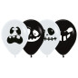 Ballons ronds 12" (30cm) imprimés Fantômes – 25 Pcs