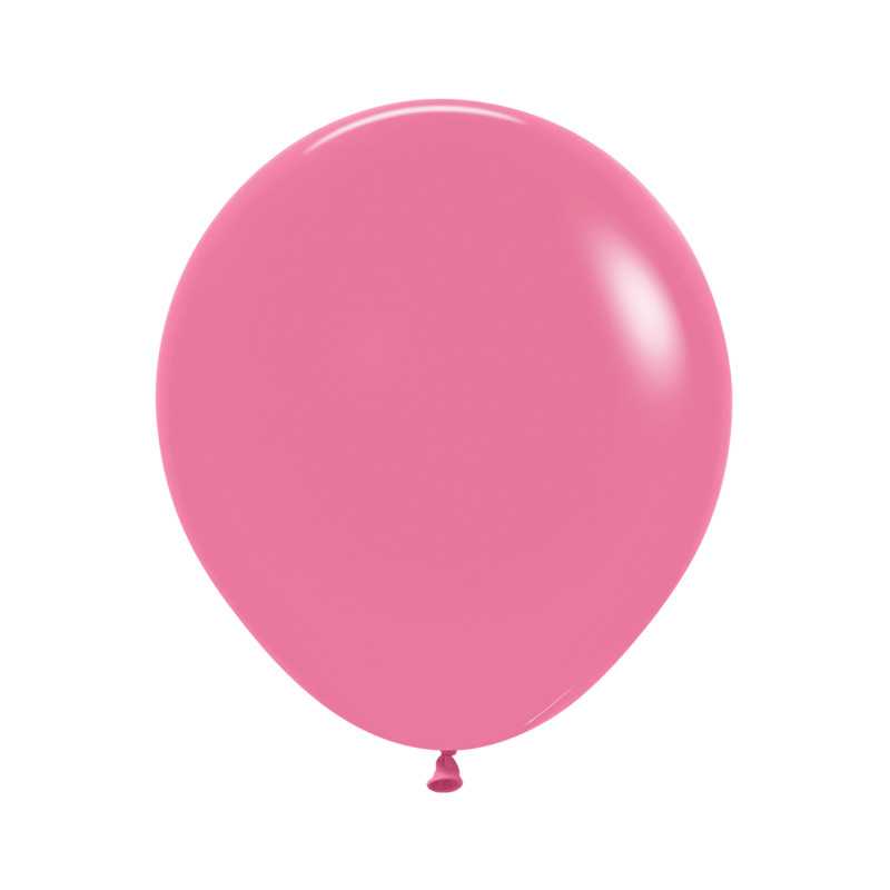 Ballons ronds 18" (40cm) rose (Rose 011) – 25 Pcs