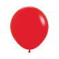 Round balloons 18" (40cm) red (Red 015) – 25 Pcs