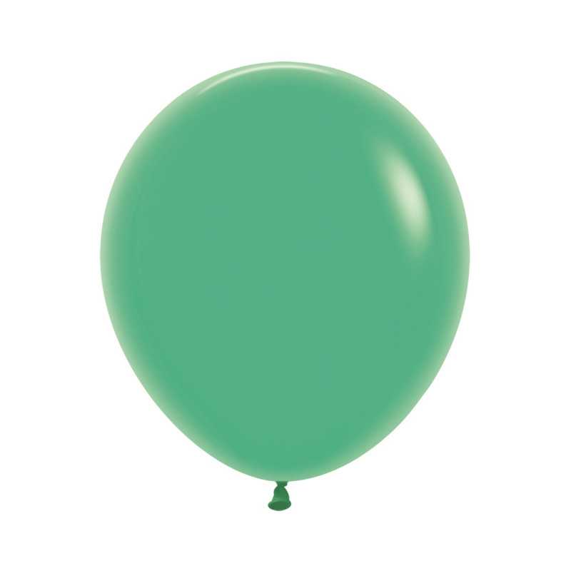 Ballons ronds 18" (40cm) vert (Green 030) – 25 Pcs