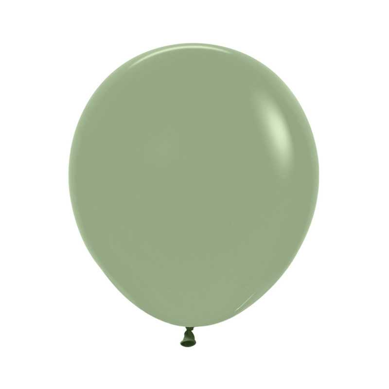 Round balloons 18" (40cm) eucalyptus (Eucalyptus 027) – 25 Pcs