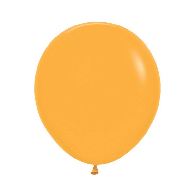 Ballons ronds 18" (40cm) moutarde (Mustard 023) – 25 Pcs