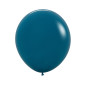 Round balloons 18" (40cm) teal (Deep Teal 035) – 25 Pcs