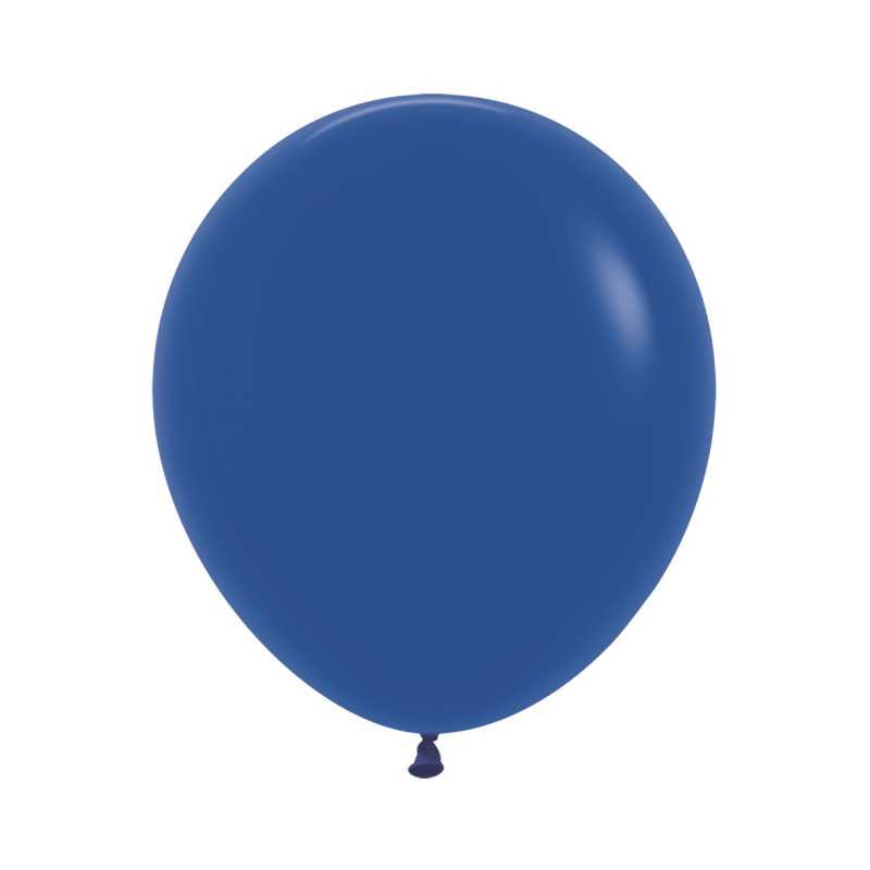 Ballons ronds 18" (40cm) bleu roi (Royal Blue 041) – 25 Pcs