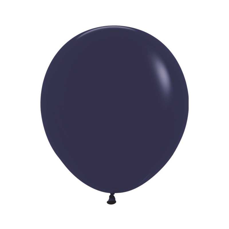 Ballons ronds 18" (40cm) bleu navy (Navy Blue 044) – 25 Pcs