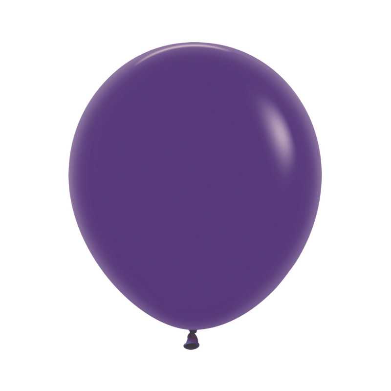 Ballons ronds 18" (40cm) violet (Violet 051) – 25 Pcs