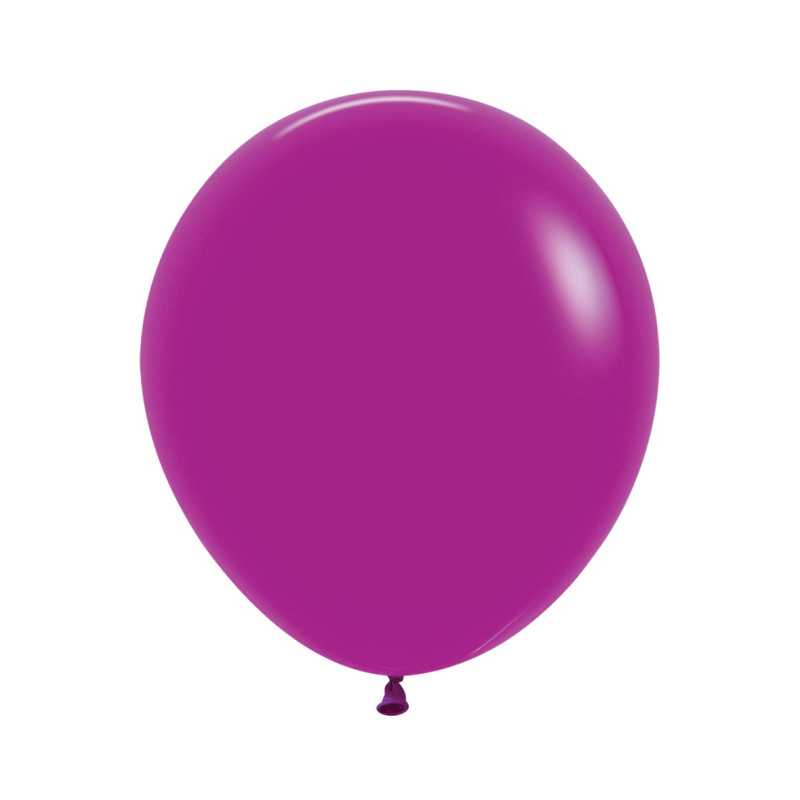 Ballons ronds 18" (40cm) orchidée (Purple Orchid 056) – 25 Pcs
