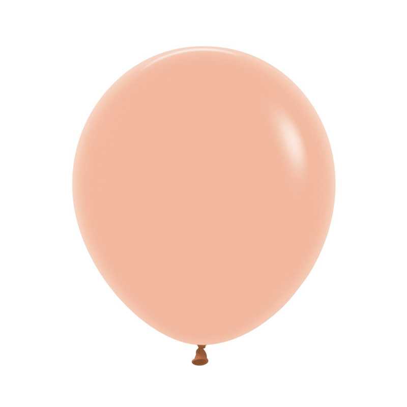 Round balloons 18" (40cm) peach (Peach Blush 060) – 25 Pcs Round balloons 18" (40cm) peach (Peach Blush 060) – 25 Pcs