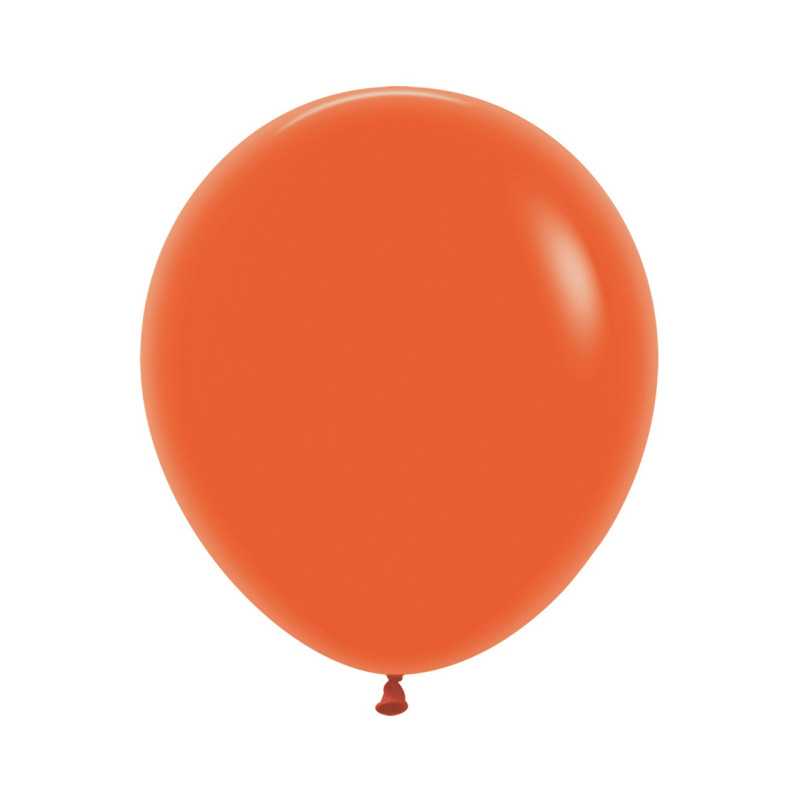 Ballons ronds 18" (40cm) orange (Orange 061) – 25 Pcs
