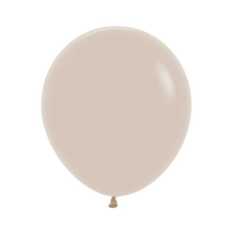 Ballons ronds 18" (40cm) sable (White Sand 071) – 25 Pcs