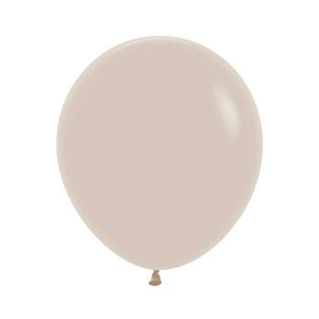 Round balloons 18inch (40cm) - White Sand - 071 R18071 Sempertex France