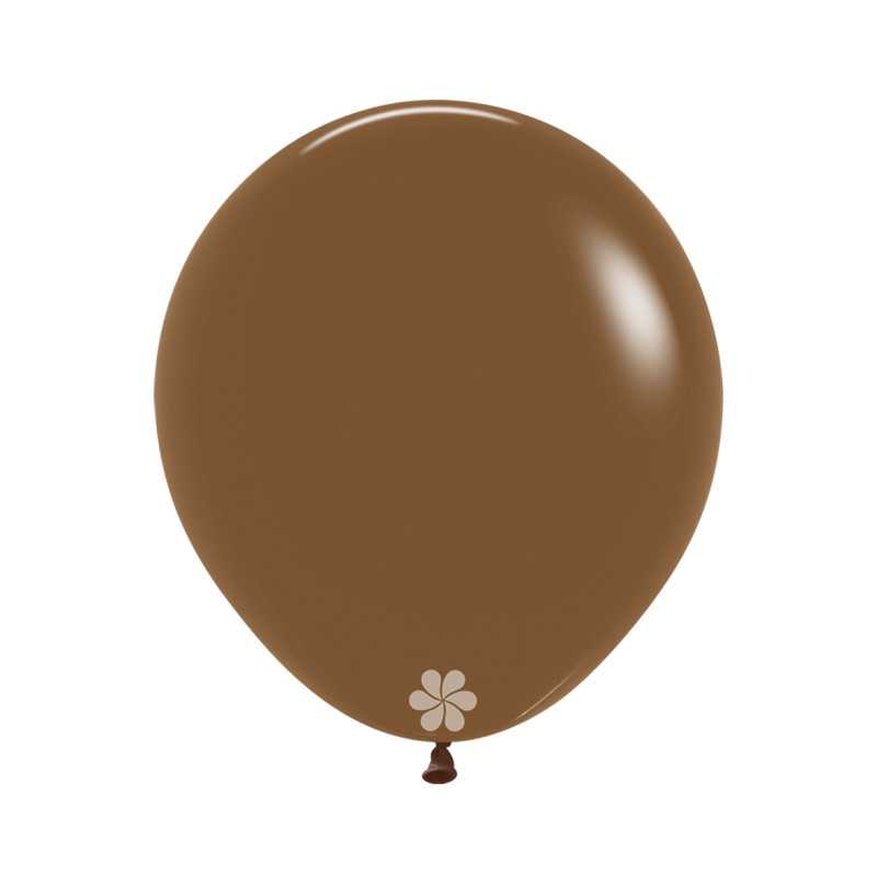 Round balloons 18" (40cm) mocha (Mocha 070) – 25 Pcs