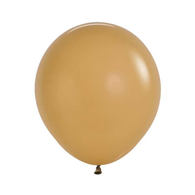 Ballons ronds 18" (40cm) latte (Latte 073) – 25 Pcs