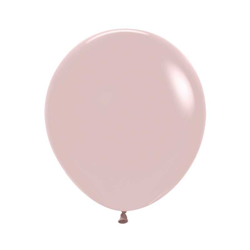Round balloons 18" (40cm) powder pink (Pastel Dusk Rose 110) – 25 Pcs Round balloons 18" (40cm) powder pink (Pastel Dusk Rose 110) – 25 Pcs