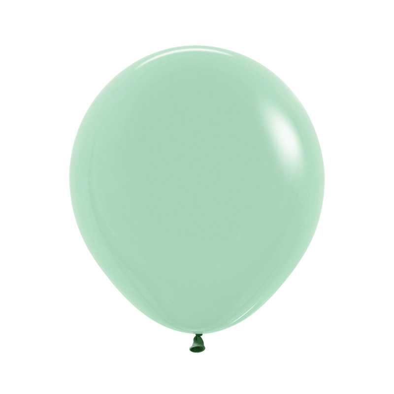 Round balloons 18" (40cm) green tea (Pastel Dusk Green Tea 126) – 25 Pcs