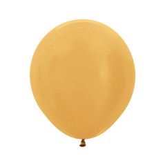 Round balloons 18inch (40cm) - Metallic Gold - 570 R18570 Sempertex France