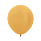 Ballons ronds 18" (40cm) or métallique (Metallic Gold 570) – 25 Pcs