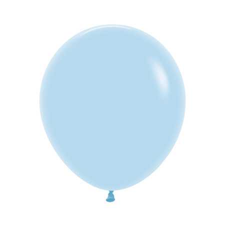 Round balloons 18inch (40cm) - Pastel Matte Blue - 640 R18640 Sempertex France