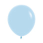 Ballons ronds 18" (40cm) bleu pastel mat (Pastel Matte Blue 640) – 25 Pcs