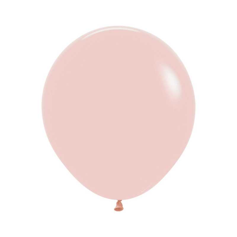 Ballons ronds 18" (40cm) melon pastel mat (Pastel Matte Melon 663) – 25 Pcs