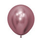 Ballons ronds 18" (40cm) rose chromé (Reflex Pink 909) – 15 Pcs