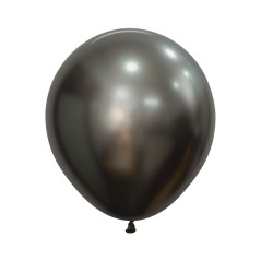 Round Balloons 18inch (40cm) - Silk Midnight Gray - 880 - 25 Pcs R18880 Sempertex France