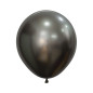 Ballons ronds 18" (40cm) gris nuit soyeux (Silk Midnight Grey 880) – 15 Pcs