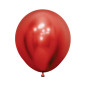 Round balloons 18" (40cm) chrome red (Reflex Red 915) – 6 Pcs