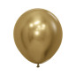 Ballons ronds 18" (40cm) or chromé (Reflex Gold 970) – 15 Pcs