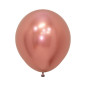 Round balloons 18" (40cm) chrome rose gold (Reflex Rose Gold 968) – 15 Pcs Round balloons 18" (40cm) chrome rose gold (Reflex Rose Gold 968) – 15 Pcs