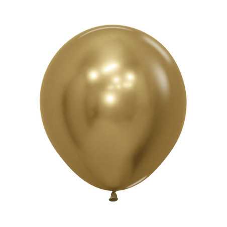 Round balloons 18inch (40cm) - Reflex - Gold - 970 R18970 Sempertex France