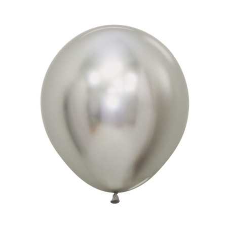 Ballons ronds 18inch (40cm) - Reflex - Silver - 981 R18981 Sempertex France