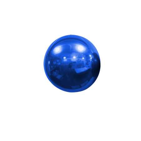 Ballon Globe miroir 10 inch (25cm) Bleu - Sempertex France