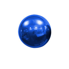 Ballon Globe miroir 16 inch (40cm) Bleu - Sempertex France