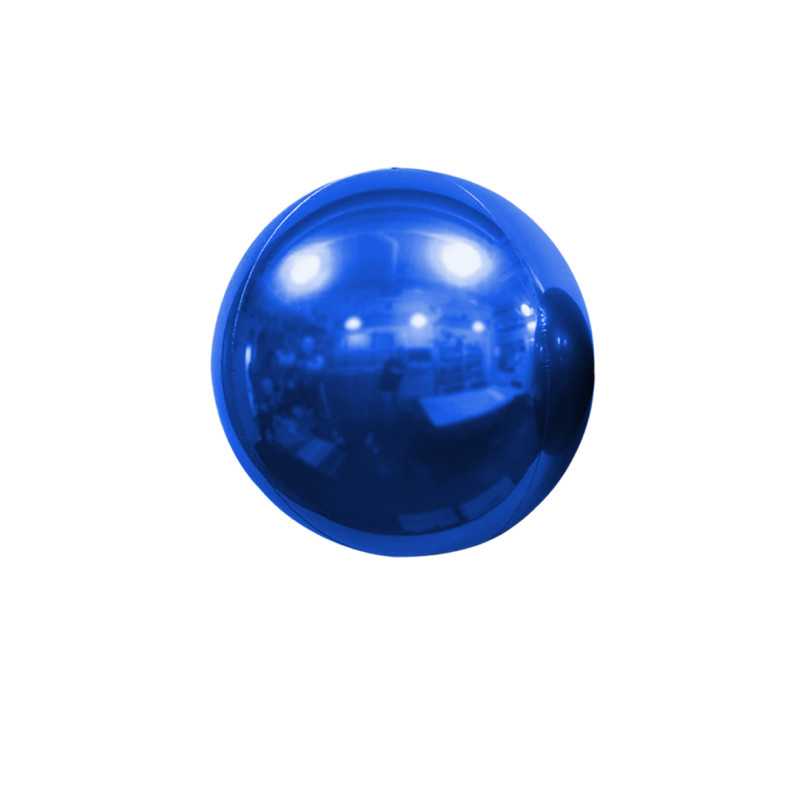 Mirror Globe Balloon 16" (40cm) Blue