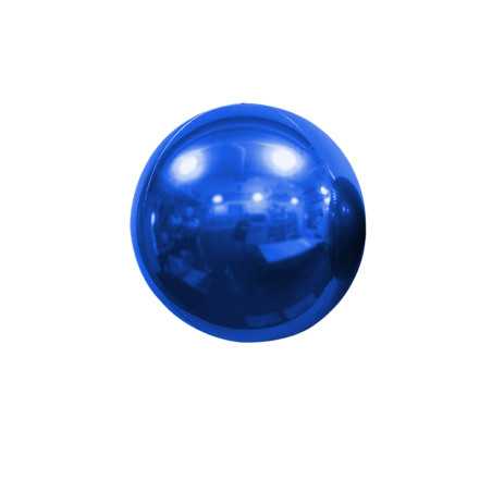Ballon Globe miroir 16 inch (40cm) Bleu - Sempertex France