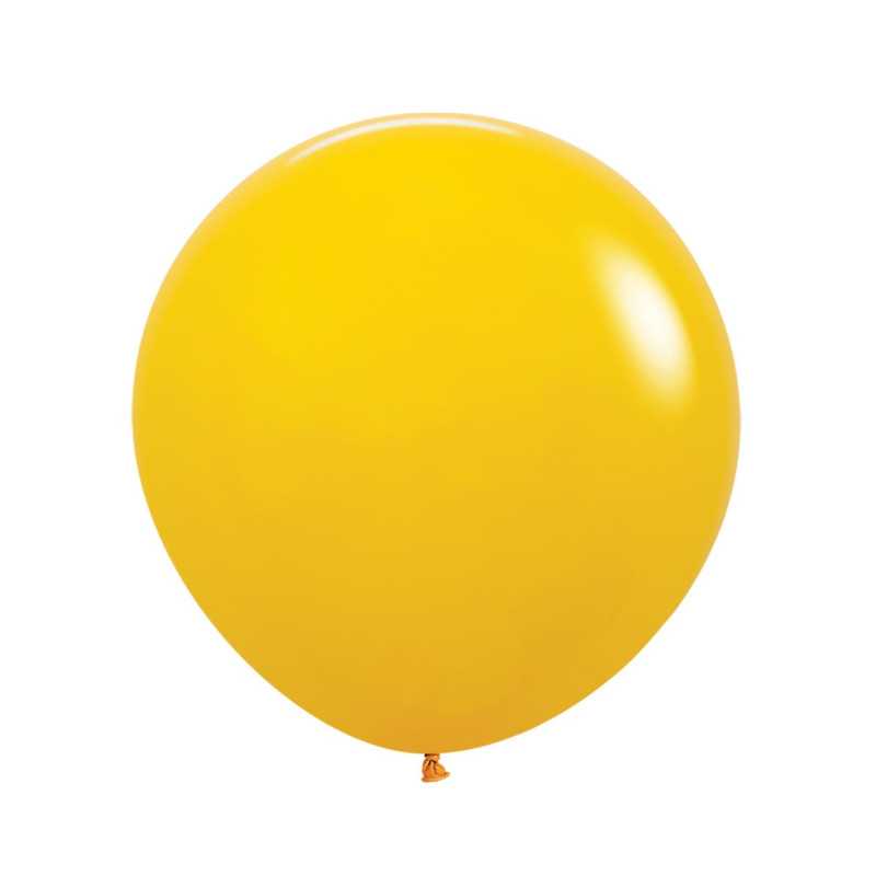 Round balloons 24" (60cm) honey yellow (Honey Yellow 021) – 10 Pcs Round balloons 24" (60cm) honey yellow (Honey Yellow 021) – 10 Pcs
