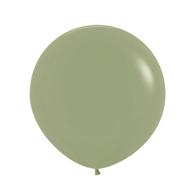 Round balloons 24" (60cm) eucalyptus (Eucalyptus 027) – 10 Pcs