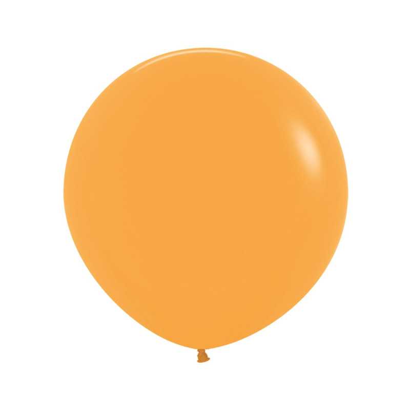 Ballons ronds 24" (60cm) moutarde (Mustard 023) – 10 Pcs