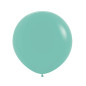 Round balloons 24" (60cm) aquamarine (Aquamarina 037) – 10 Pcs