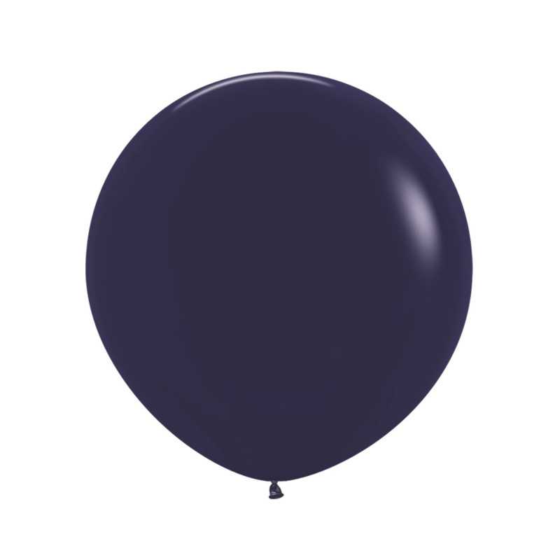 Ballons ronds 24" (60cm) bleu navy (Navy Blue 044) – 3 Pcs