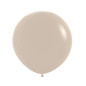 Round balloons 24" (60cm) sand (White Sand 071) – 3 Pcs